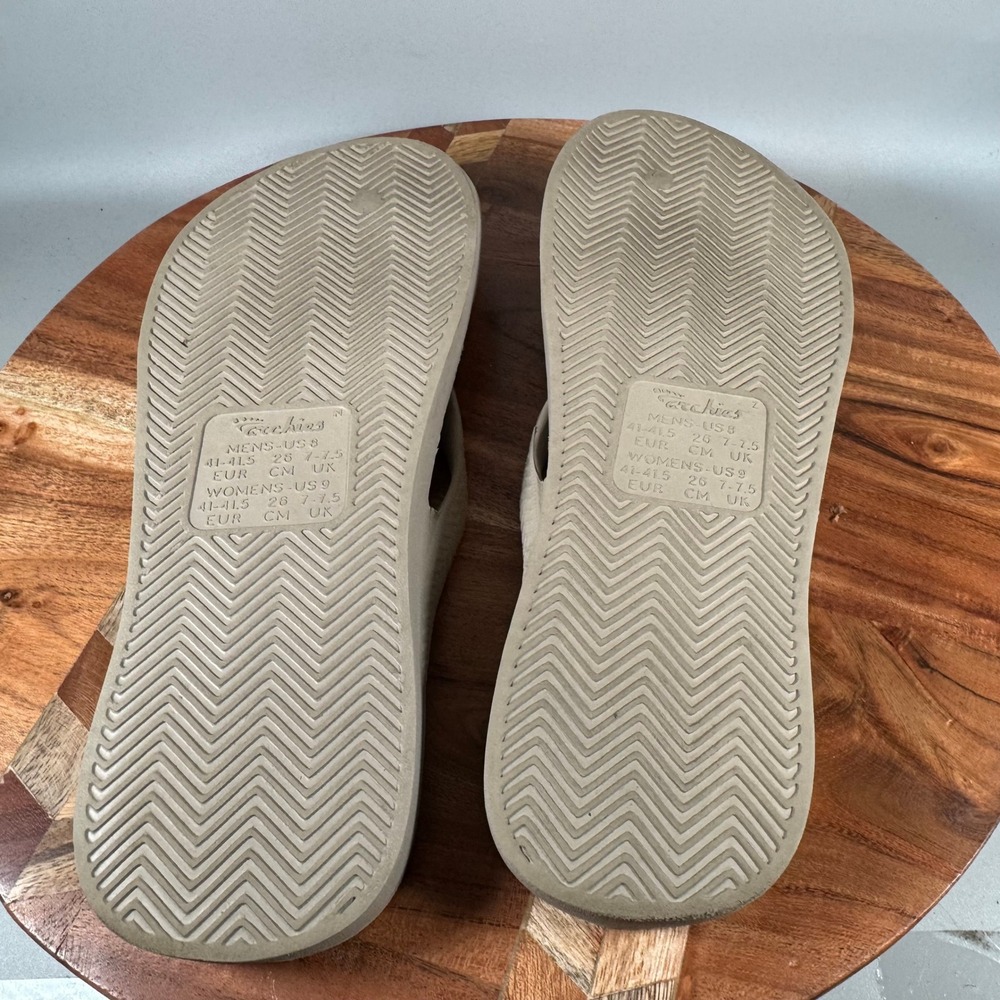 Archies Arch Support Flip Flops Taupe Tan Womens 9 Mens 8 Orthopedic Sandals - Picture 5 of 6